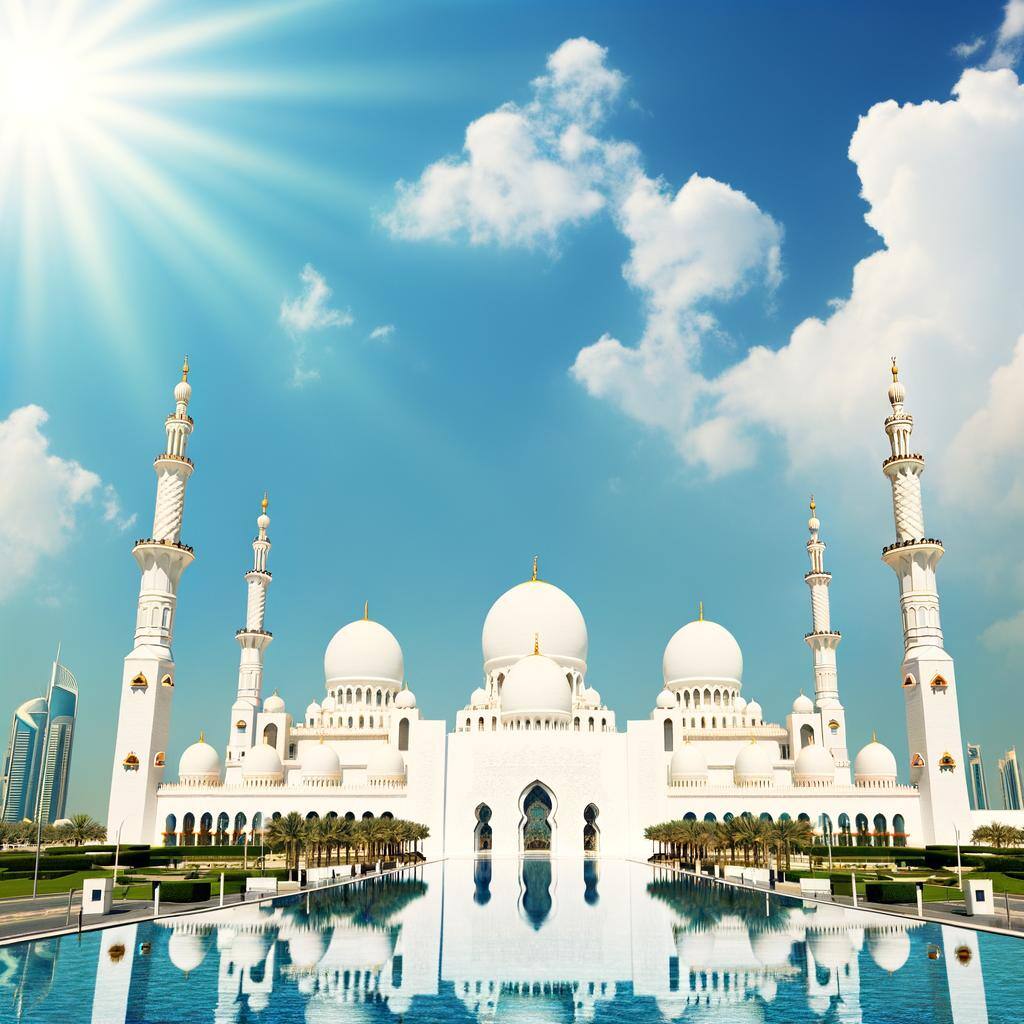 grand mosque in Abu dhabi and culture capital sharjah