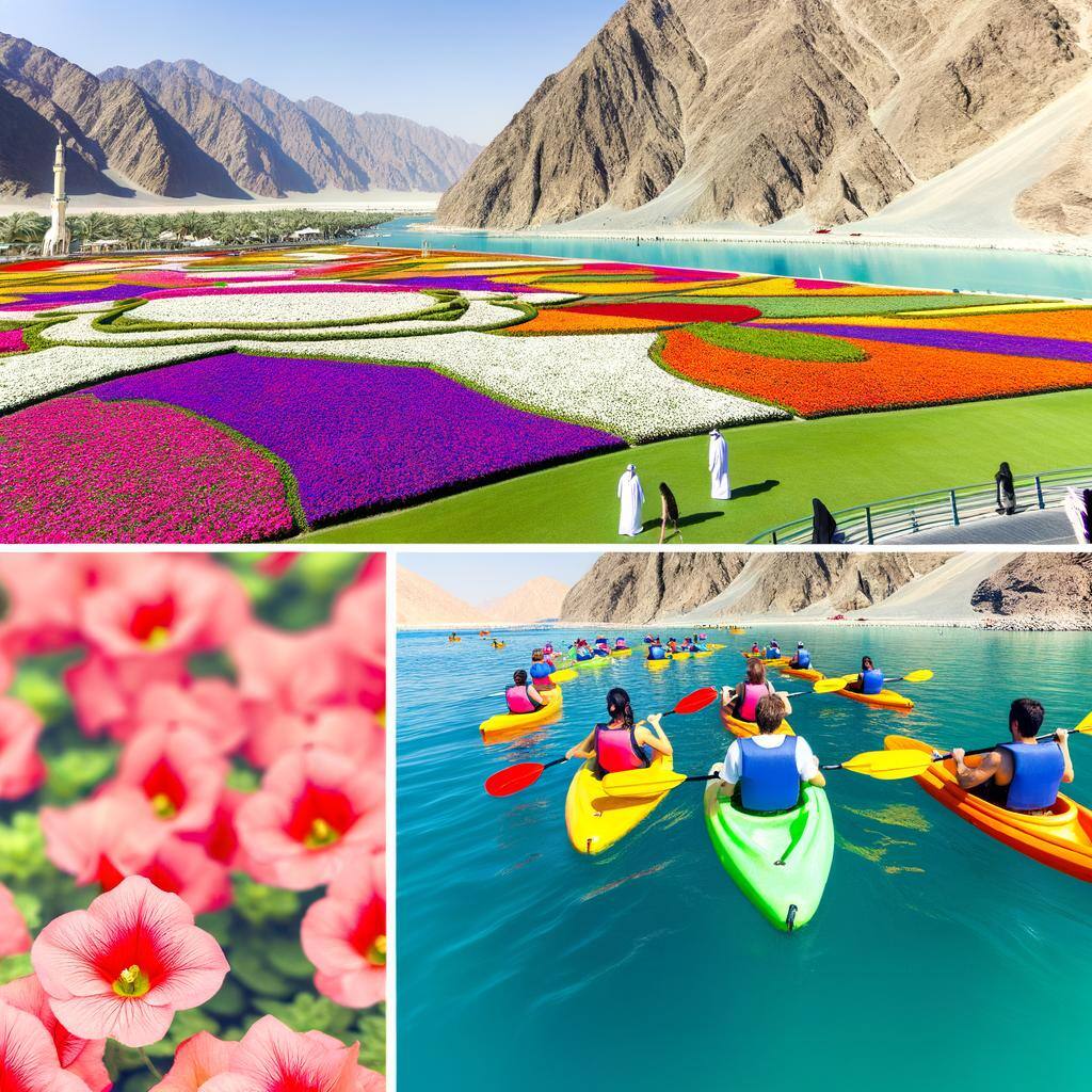 miracle garden and Hatta kayaking in dubai Travel